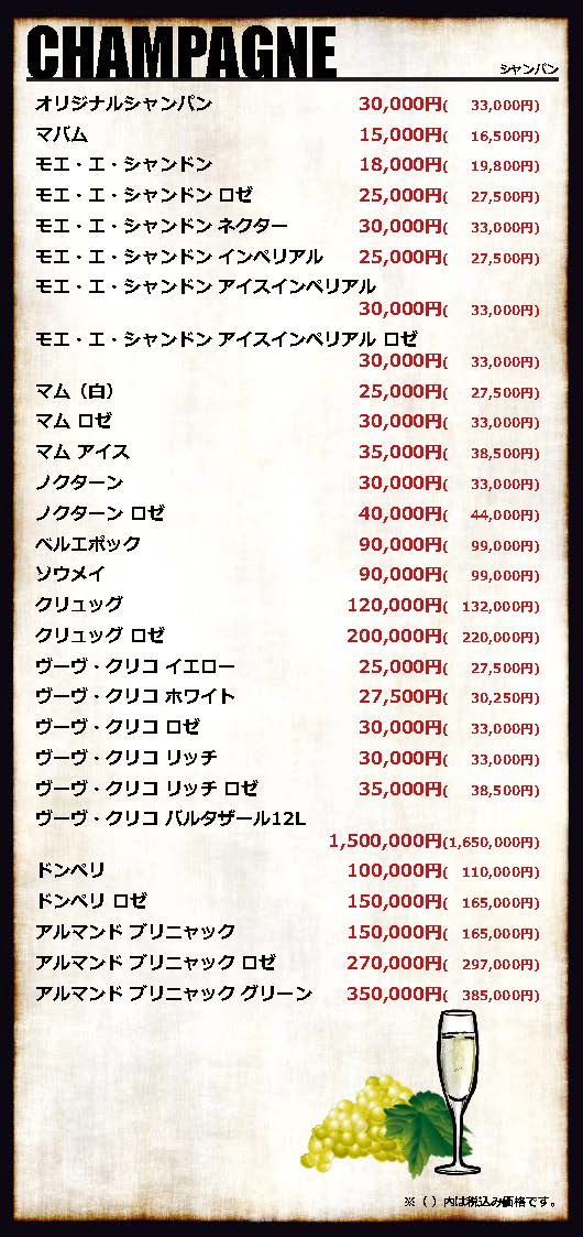 メニュー